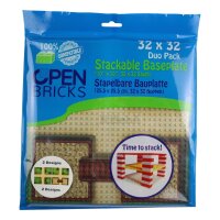 Open Bricks Bauplatte 32x32 Park Zweier-Paket